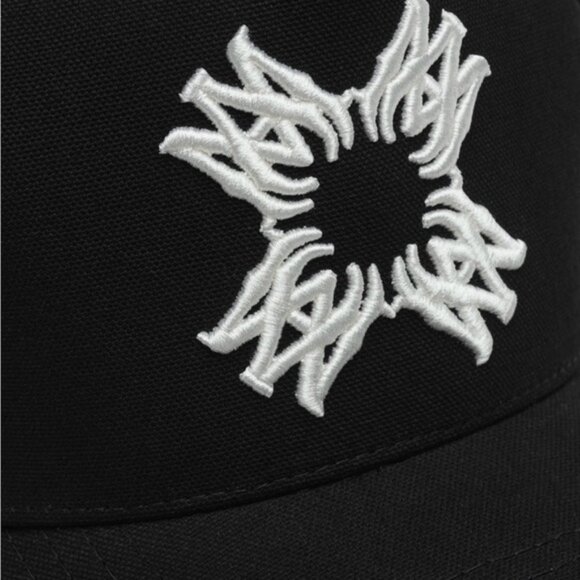 Amiri Quad MA Logo Hat Full Canvas Hat Cap Adjustable -Black - Picture 5 of 8